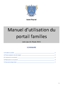 Manuel utilisation portail familles 2022-2023