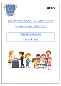 Projet pédagogique et règlement – Temps méridien 2025-2026