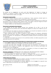 Charte d’engagement